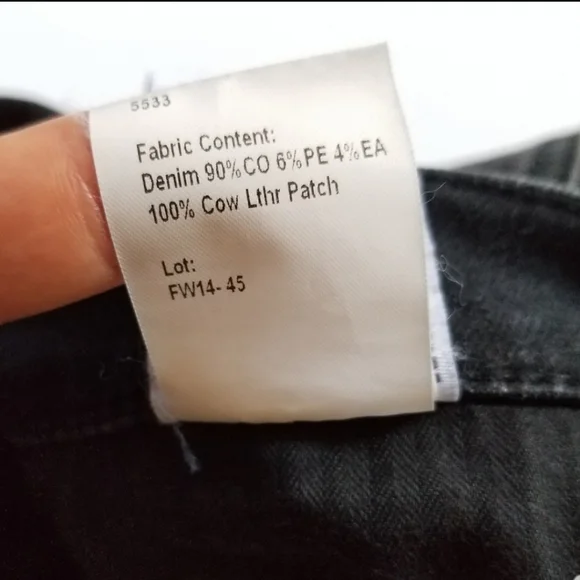 R13 High Rise Skinny Jeans Size 27 Faded Black - Picture 7 of 8